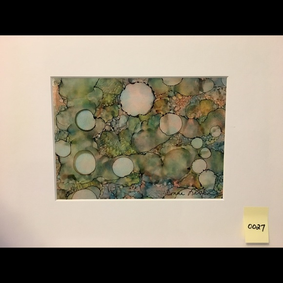 Original Artwork , Alcohol Ink  matted 11” x 14” - Picture 15 of 16